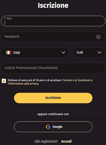 Fullslot casino registrazione